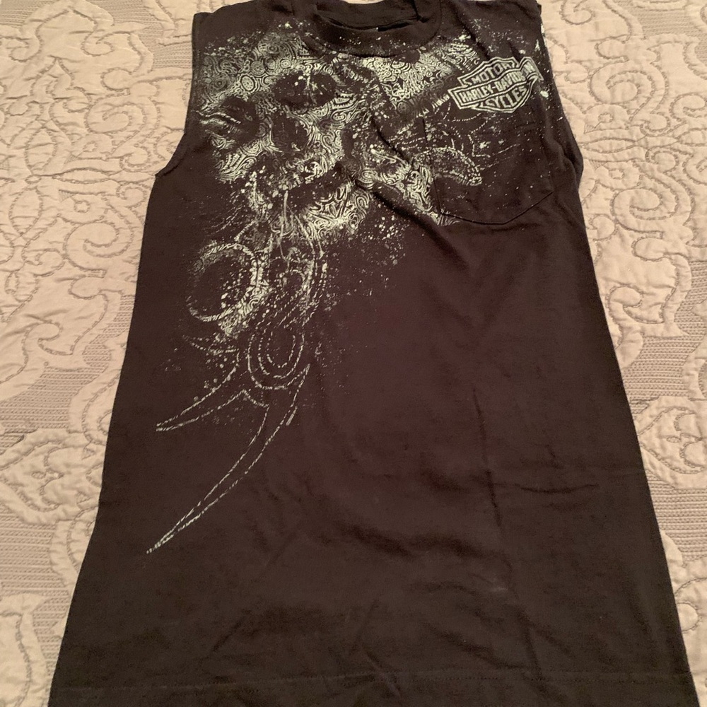 Harley Davidson skull muscle tshirt sleeveless tank